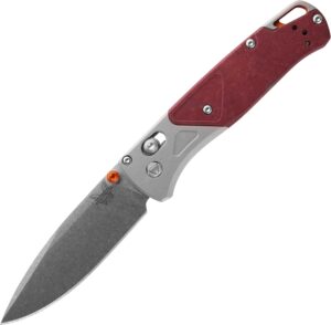 Benchmade Bugout Outdoor EDC Klappmesser, schlank, leicht, Drop-Point-Klinge, Aluminiumgriff (535-09)